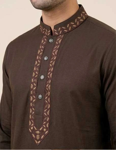 taati CCP02=premium cotton  Embroidered Panjabi
