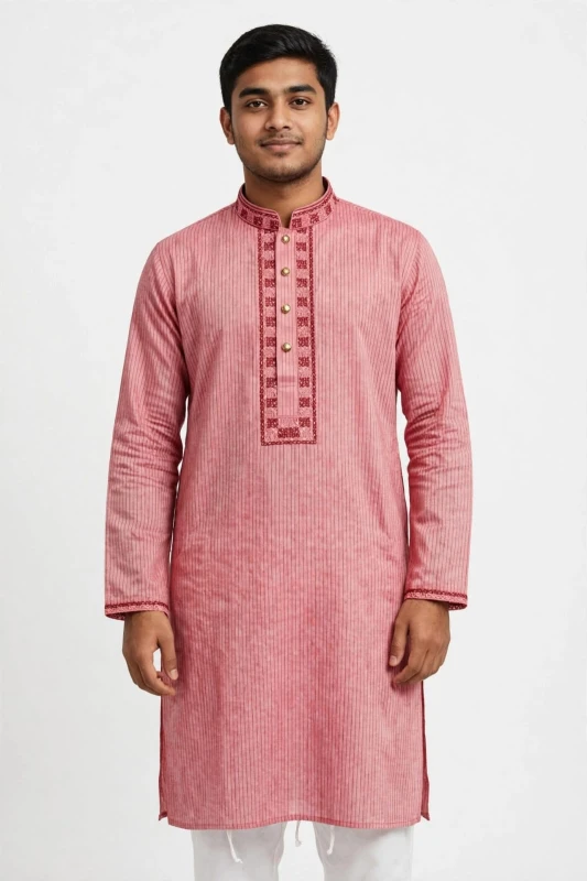 taati 27=premium cotton  Embroidered Panjabi