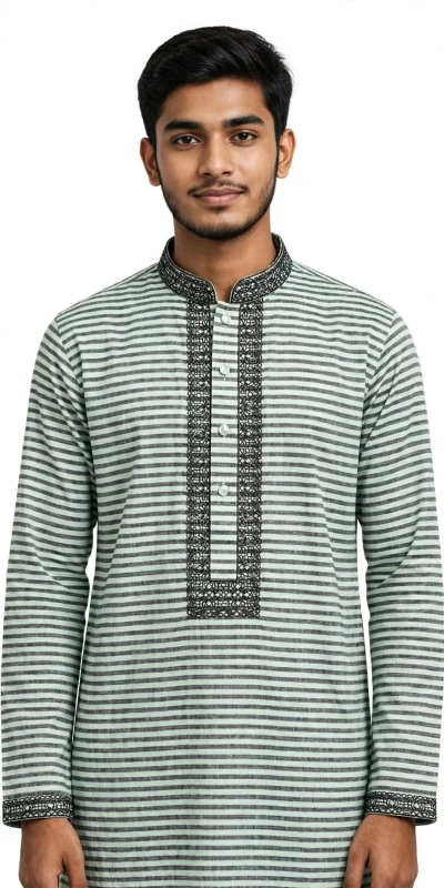taati CP30=premium cotton  Embroidered Panjabi