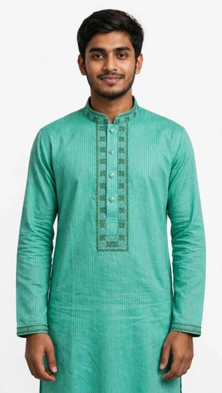 taati CP28=premium cotton  Embroidered Panjabi
