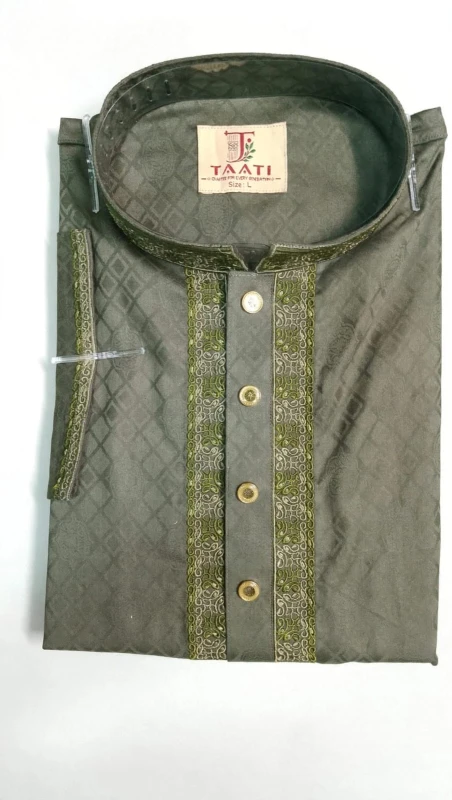 taati CP34==premium cotton  Embroidered Panjabi