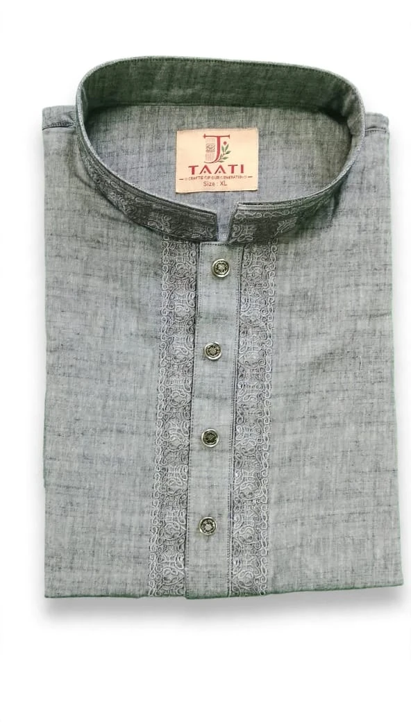 taati CP43=premium cotton  Embroidered Panjabi
