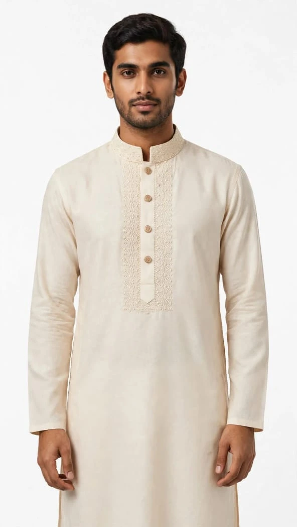 taati CP46=premium cotton  Embroidered Panjabi